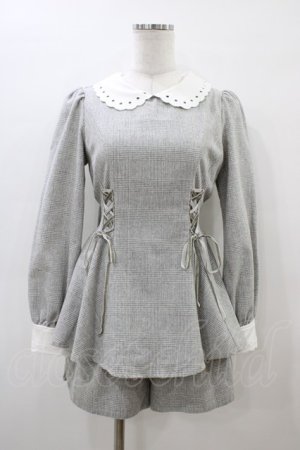 画像: Secret Honey / スカラップ襟セットアップ Free グレー H-26-03-06-1049-CA-OP-NS-ZH