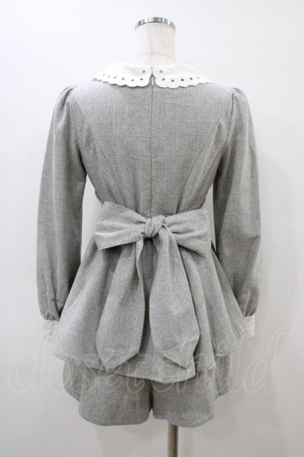 画像2: Secret Honey / スカラップ襟セットアップ Free グレー H-26-03-06-1049-CA-OP-NS-ZH (2)