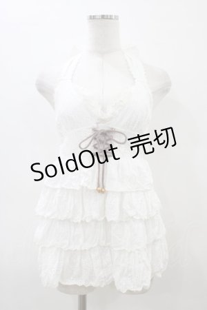 画像: LIZ LISA / ホルターネックフリルチュニック Free オフ H-26-03-06-1051-LO-TO-NS-ZH