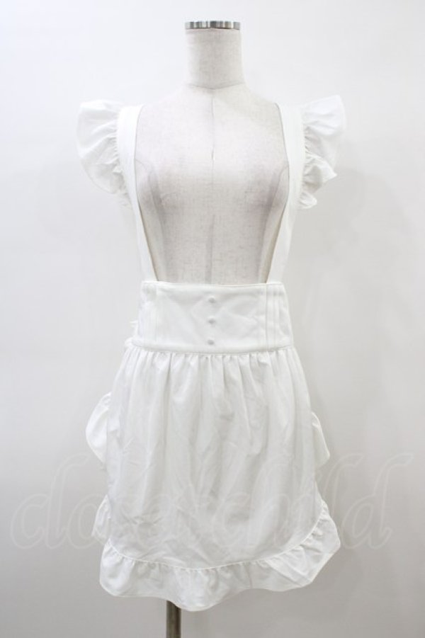 画像1: Amavel / フリルエプロン  オフ H-26-03-06-1052-CA-SK-KB-ZH (1)