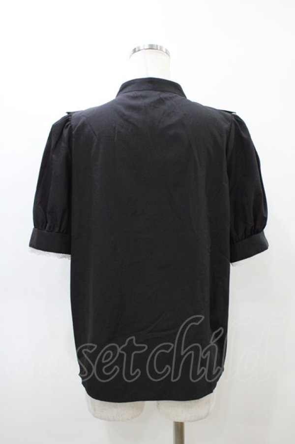 画像2: NOEMIE / リボンブラウス Free ブラック H-26-03-06-1054-LO-BL-NS-ZH (2)