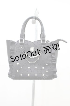 画像: NOEMIE / さきまるちゃんコラボ/キラキラビジュー2wayショルダーバッグ  ブラック H-26-03-06-1007-LO-BG-NS-ZH