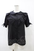 画像1: Ank Rouge / ヨークフリルブラウス M ブラッック H-26-03-06-1055-CA-BL-NS-ZH (1)