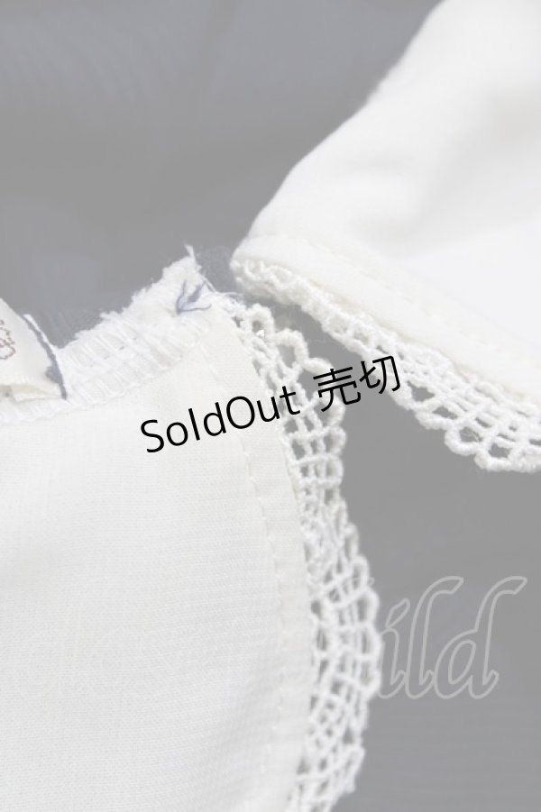 画像4: axes femme / リボン刺繍プルオーバー M ネイビー H-26-03-06-1057-AX-TO-NS-ZH (4)