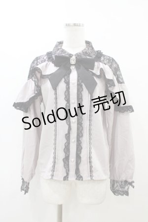 画像: NOEMIE / レースラッフルオープンショルダーブラウス M ピンク H-26-03-06-1061-LO-BL-NS-ZH