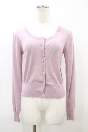 画像: F&A / ローズボタンニットカーディガン Free ラベンダー H-26-03-06-1062-LO-TO-NS-ZH