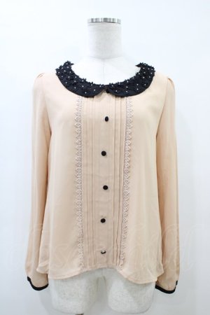 画像: LODISPOTTO / フラワーカラーブラウス M ベージュ H-26-03-06-1063-LO-BL-NS-ZH