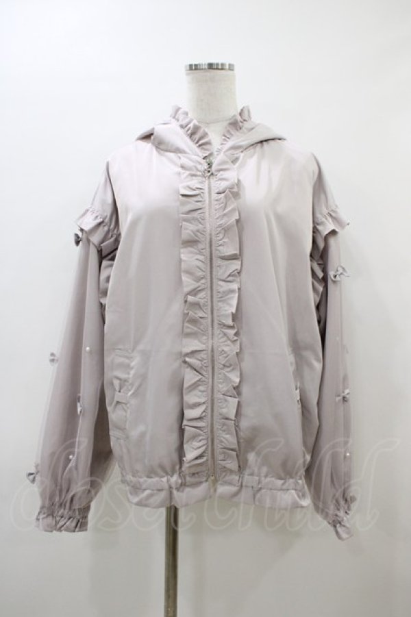 画像1: NOEMIE / うさ耳フードメニーパールリボンブルゾン Free ピンク H-26-03-06-1065-LO-JA-NS-ZH (1)