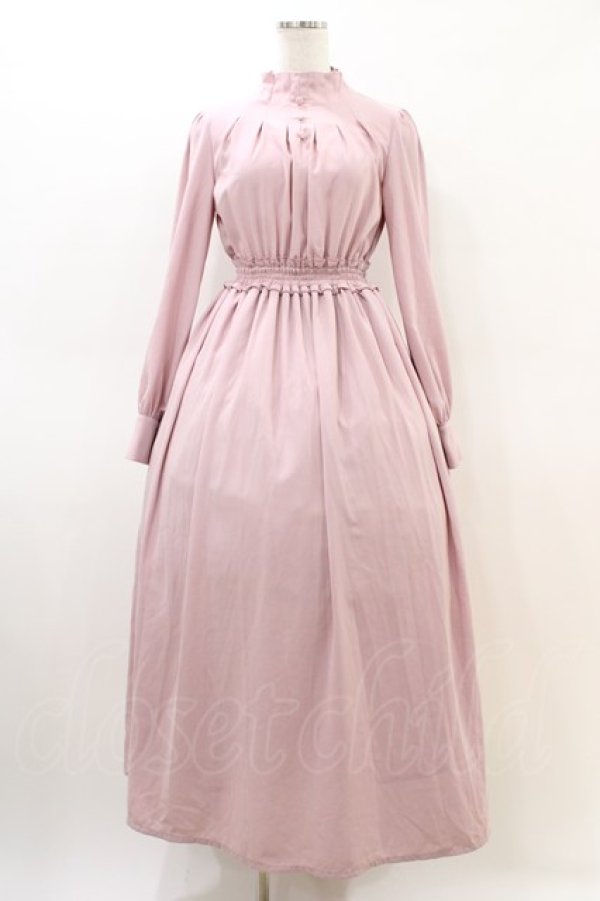 画像1: Ank Rouge / タックロングワンピース M ピンク H-26-03-06-1012-CA-OP-NS-ZH (1)