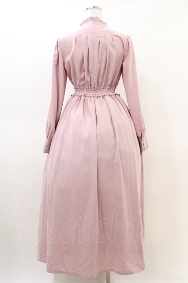 画像2: Ank Rouge / タックロングワンピース M ピンク H-26-03-06-1012-CA-OP-NS-ZH (2)