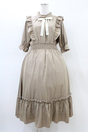 画像: m petit by misako / NINA'sコラボワンピース L ベージュ H-26-03-06-1016-LO-OP-NS-ZH