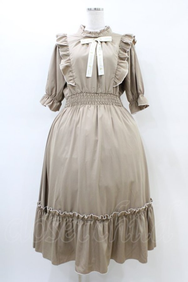 画像1: m petit by misako / NINA'sコラボワンピース L ベージュ H-26-03-06-1016-LO-OP-NS-ZH (1)