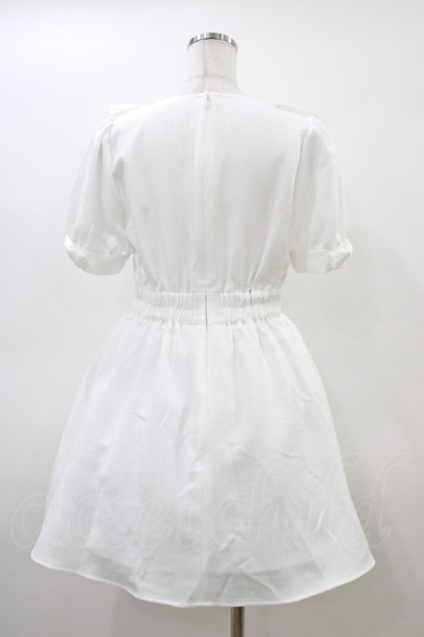 画像2: Ank Rouge / プチリボンフリルワンピース M オフ H-26-03-06-1017-CA-OP-NS-ZH (2)