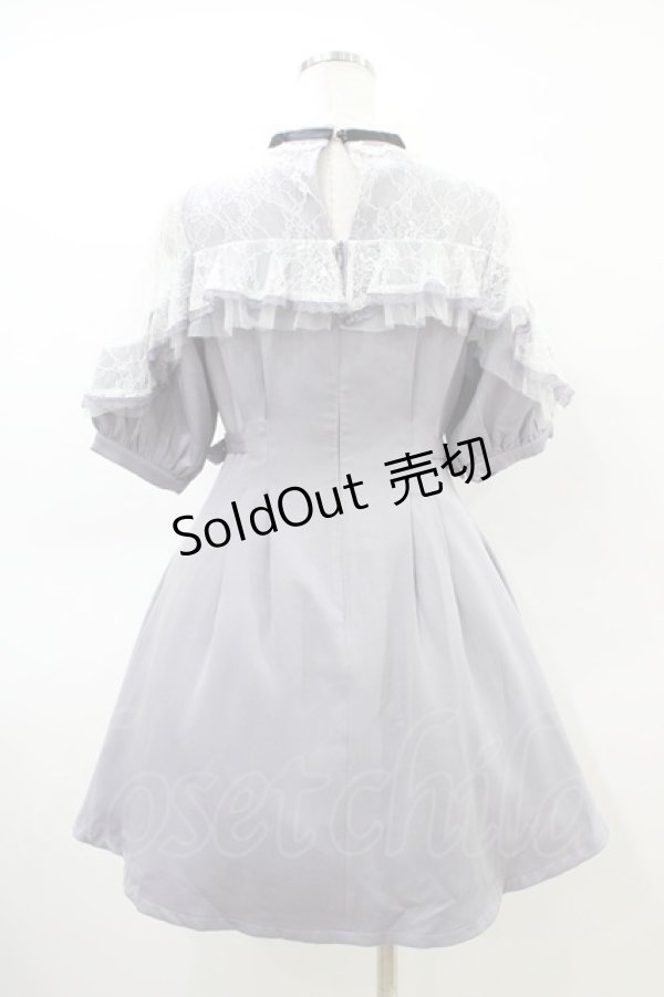 画像2: Rojita / ハートチャーム付きレースラッフルワンピース Free ブルー H-26-03-06-1019-LO-OP-NS-ZH (2)