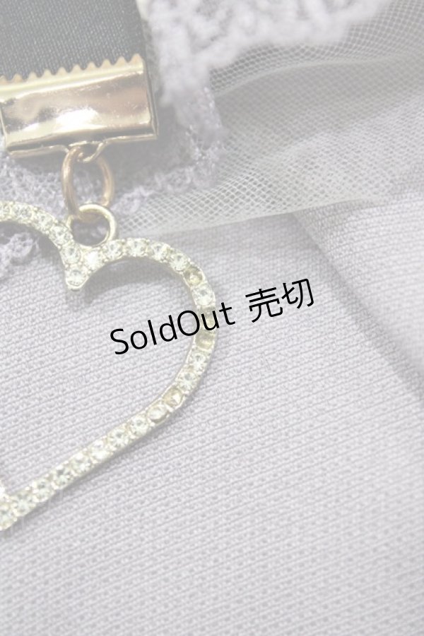 画像4: Rojita / ハートチャーム付きレースラッフルワンピース Free ブルー H-26-03-06-1019-LO-OP-NS-ZH (4)