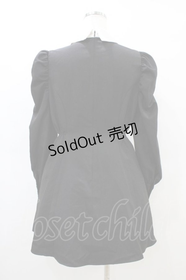 画像2: Ank Rouge / パワショルきらきらリボンワンピース M ブラック H-26-03-06-1021-CA-OP-NS-ZH (2)