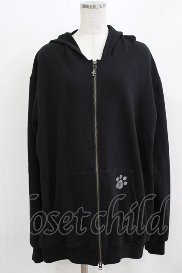 画像1: h.NAOTO / Devil Cat GUREMU Hoodie  ブラック H-26-03-06-052-HN-TO-KB-ZH (1)