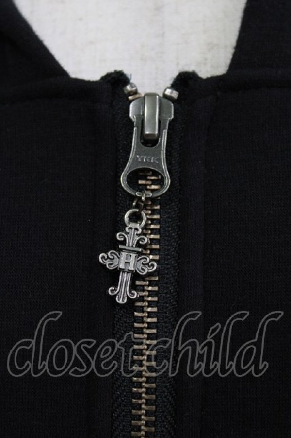 画像4: h.NAOTO / Devil Cat GUREMU Hoodie  ブラック H-26-03-06-052-HN-TO-KB-ZH (4)