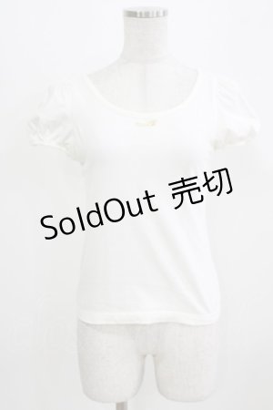 画像: MILK / ロゴパフTee  ホワイト H-26-03-06-055-ML-TO-KB-ZH