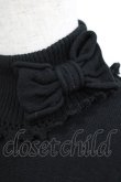 画像4: Emily Temple cute / リボン付き半袖タートルニット  ブラック H-26-03-06-056-ET-TO-AK-ZH (4)