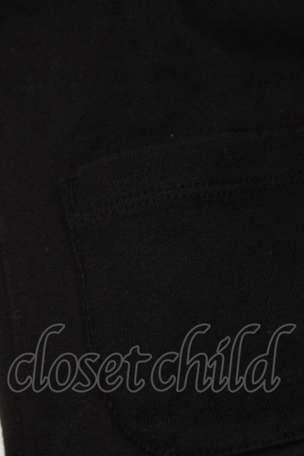 画像4: MILK / ポケット付き半袖カーデ  ブラック H-26-03-06-058-ML-TO-AK-ZH (4)