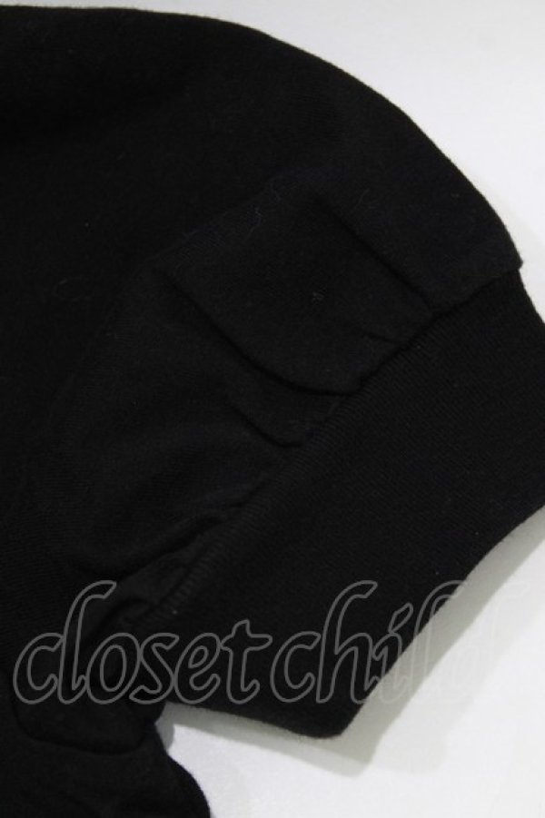 画像5: MILK / ポケット付き半袖カーデ  ブラック H-26-03-06-058-ML-TO-AK-ZH (5)