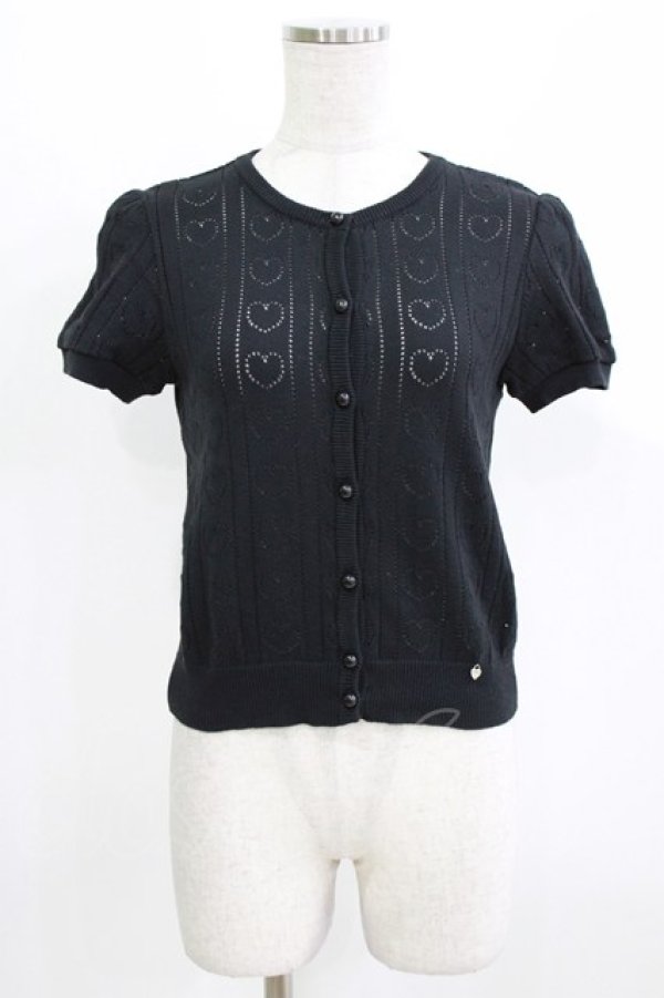 画像1: MILK / Be myカーデ  ブラック H-26-03-06-059-ML-TO-AK-ZH (1)