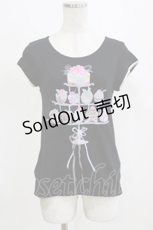 画像: MILK / Cup cake Tops  ブラック H-26-03-06-061-ML-TO-KB-ZH