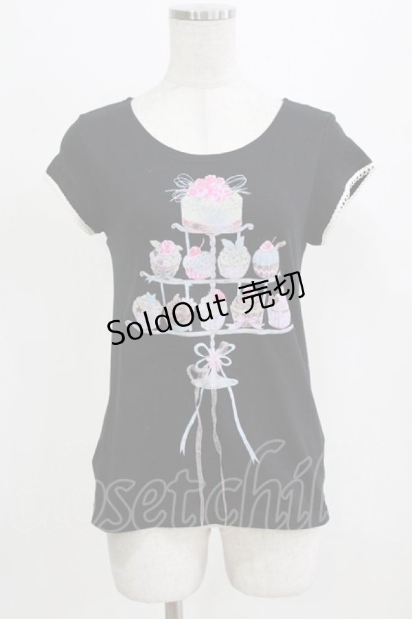 画像1: MILK / Cup cake Tops  ブラック H-26-03-06-061-ML-TO-KB-ZH (1)