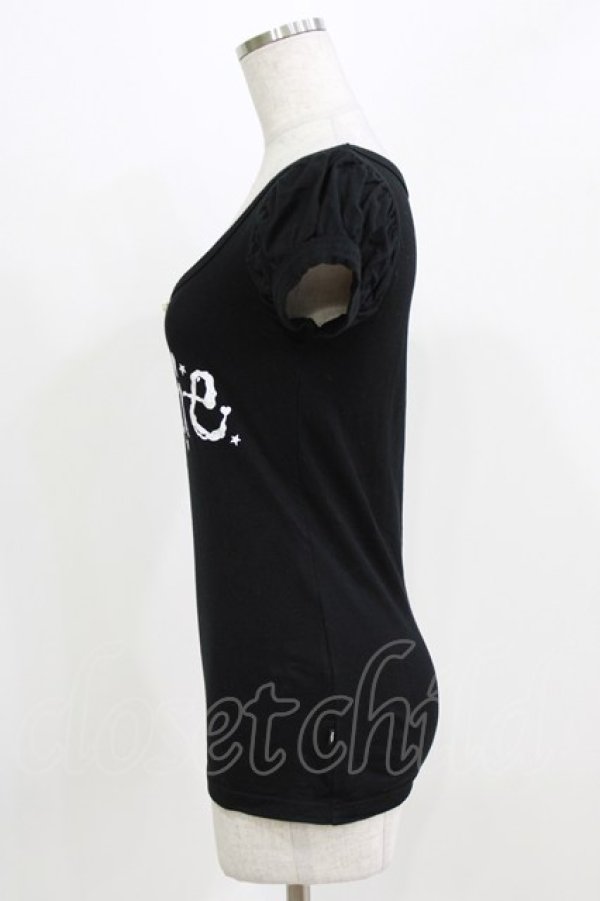 画像2: Katie / ロゴパフTee S ブラック H-26-03-06-063-LO-TO-KB-ZH (2)