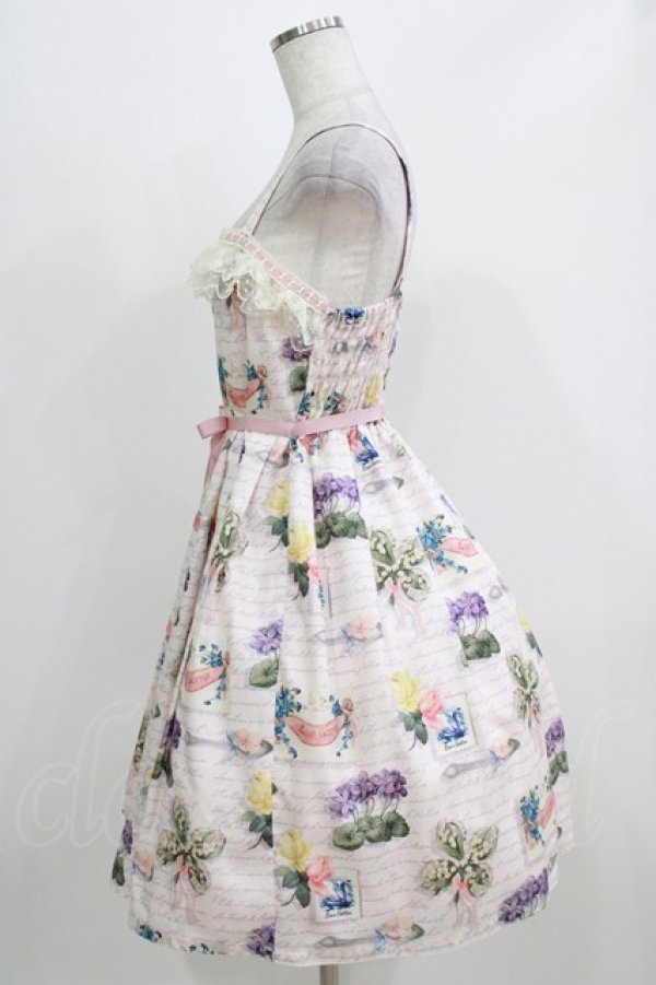 画像2: Leur Getter / Flower Cardキャミワンピース M ピンク H-26-03-06-006-LU-OP-KB-ZH (2)