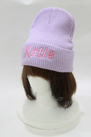 画像: Katie / RIB LOGO watch cap  ラベンダー H-26-03-06-080-LO-AC-KB-ZH