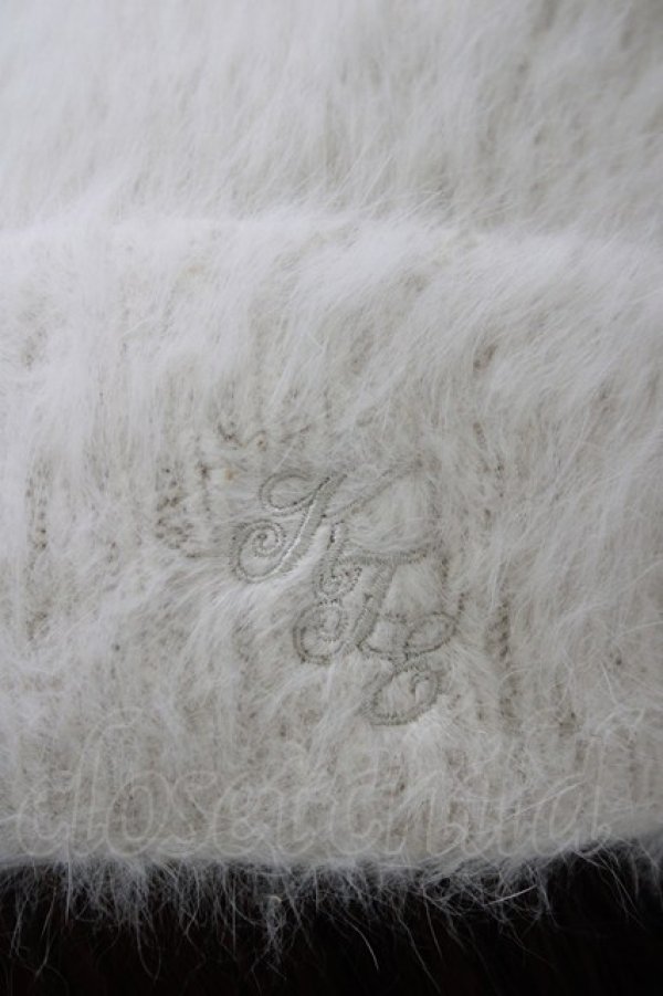 画像2: Katie / ANGORA watch cap  オフホワイト H-26-03-06-081-LO-AC-KB-ZH (2)