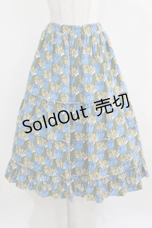 画像: Jane Marple / Tudor fields cocoon skirt M ブルー H-26-03-06-008-JM-SK-AK-ZH