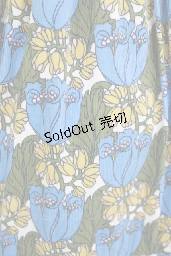 画像4: Jane Marple / Tudor fields cocoon skirt M ブルー H-26-03-06-008-JM-SK-AK-ZH (4)