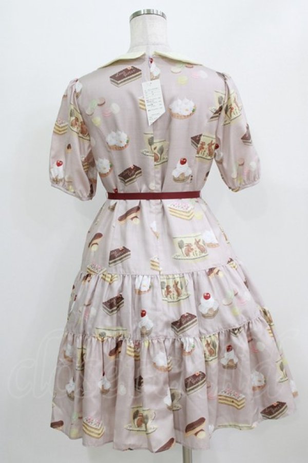 画像3: Leur Getter / Rabbit Tea cup袖付ワンピース M パープルグレー H-26-03-06-009-LU-OP-KB-ZH (3)