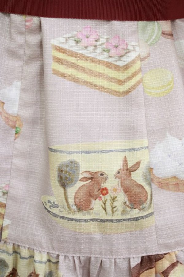 画像4: Leur Getter / Rabbit Tea cup袖付ワンピース M パープルグレー H-26-03-06-009-LU-OP-KB-ZH (4)