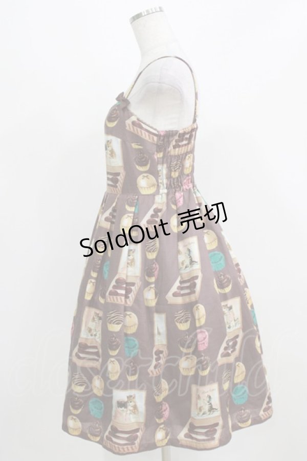 画像2: Leur Getter / Chaton chocolatキャミワンピース  ブラウン H-26-03-06-011-LU-OP-KB-ZH (2)