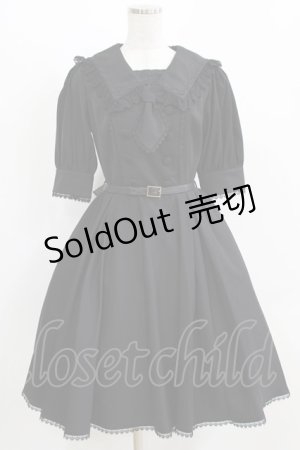画像: Vallee lys / Sailor Waltz Dress  ブラック H-26-03-06-002-GO-OP-KB-ZH