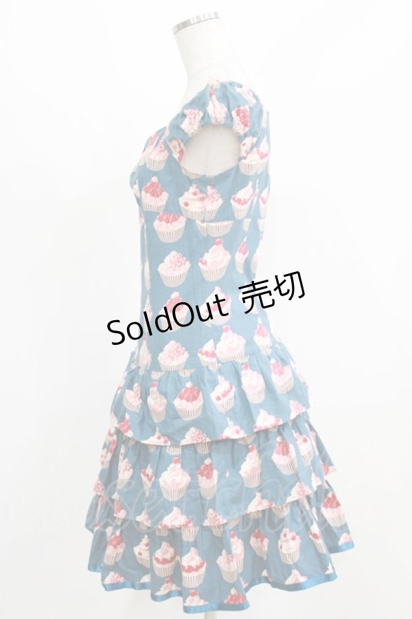 画像2: Emily Temple cute / カップケーキワンピース  ブルー H-26-03-06-012-ET-OP-KB-ZH (2)