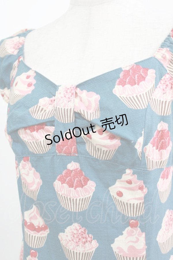 画像4: Emily Temple cute / カップケーキワンピース  ブルー H-26-03-06-012-ET-OP-KB-ZH (4)