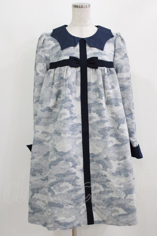 画像1: ネバアランド / くらやみ少女ワンピース  水迷彩 H-26-03-06-016-LO-OP-KB-ZH (1)