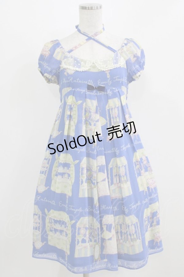 画像1: Emily Temple cute / マリーアントワネットマーケットワンピース  ブルー H-26-03-06-018-ET-OP-AK-ZH (1)
