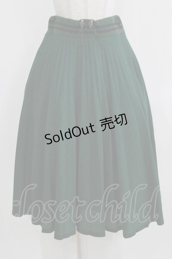 画像1: Jane Marple Dans Le Salon / Emiliana pile double accordion skirt M グリーン H-26-03-06-020-JM-SK-AK-ZH (1)