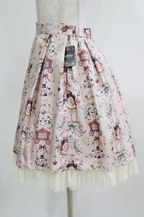 画像2: abilletage / CIRCUSタックスカート  アンティークピンク H-26-03-06-021-GO-SK-KB-ZH (2)