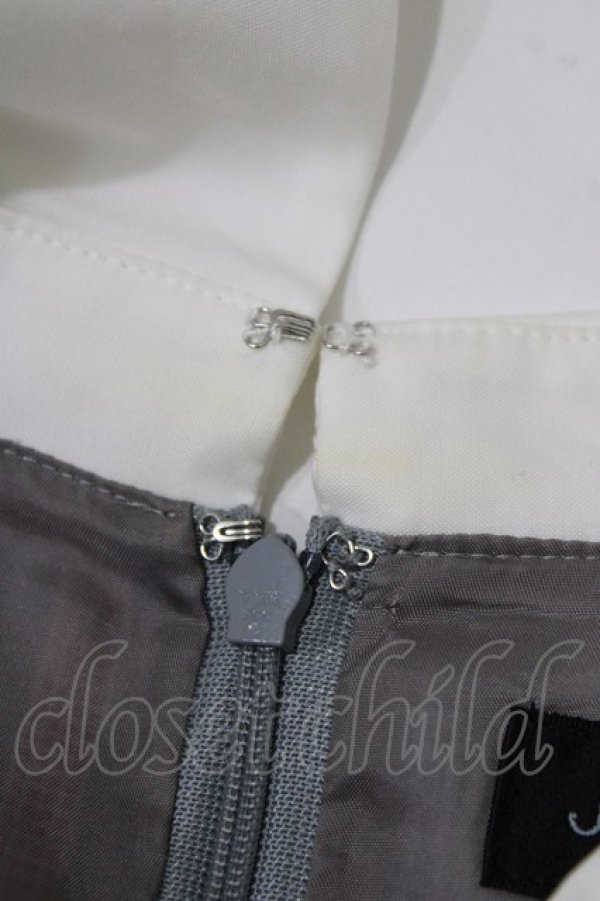 画像5: Jane Marple / Ribbon stripe jacquardのパブリックドレス  グレー H-26-03-07-025-JM-OP-KB-ZH (5)