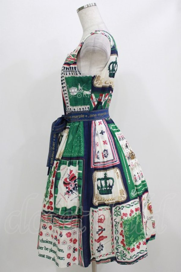 画像2: Jane Marple / Here's to the Queenのスクエアドレス - ネイビー H-26-03-07-027-JM-OP-KB-ZH (2)