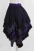 画像2: Qutie Frash / ドラゴンサテンスカート  パープル H-26-03-07-031-QU-SK-KB-ZH (2)