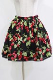 画像1: MILK / CHERRY gardenスカート  ブラックベース H-26-03-07-036-ML-SK-KB-ZH (1)