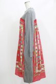 画像2: Jane Marple Dans Le Salon / Sewing kitコラボレーションドレス  rose×mix gray H-26-03-07-037-JM-OP-KB-ZH (2)